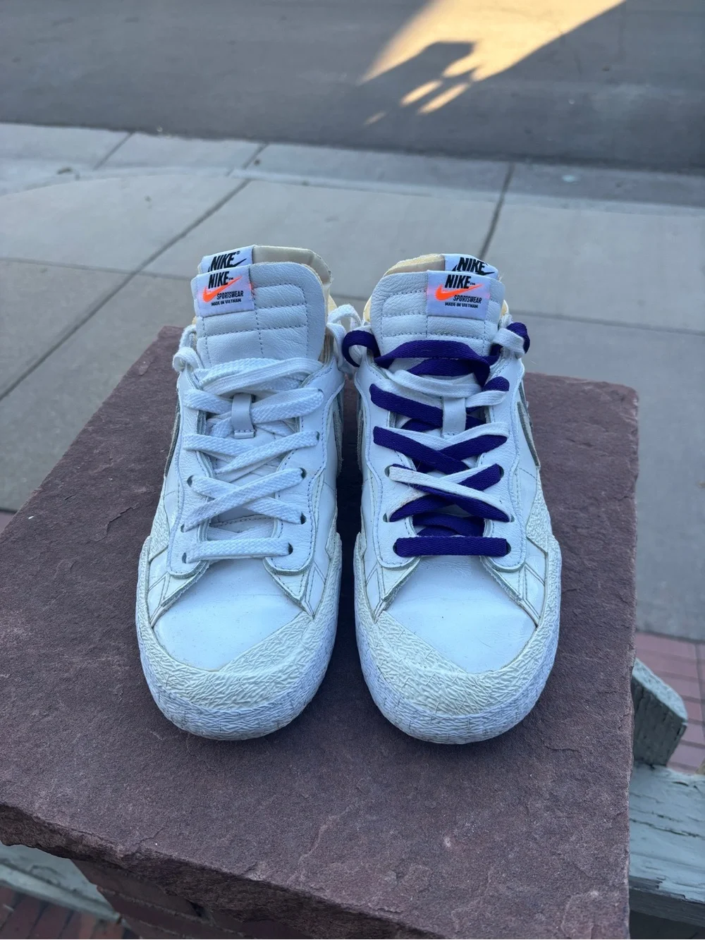 Nike Sacai x Blazer Low White Patent
